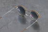 Rigards X TVA Joint RG2000TVA Stainless Steel + Pure Titanium Alloy 925 Silver Sunglasses Series RG-RG2000TVA(A)-GDJHP-F Antique Gold + Titanium Frame Transparent + Yellow Lens